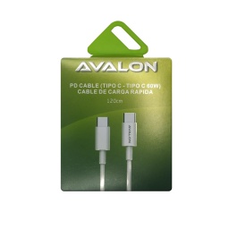 CABLE PD TIPO C A TIPO C AVALON 60W 120CM