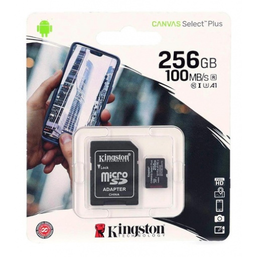 MEMORIA MICRO SD 256GB C10 CANVAS SELECT PLUS KINGSTON